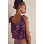 Free People Bare It All Floral Bodysuit In Party Combo In Multi Extra Small NWT Photo 2