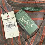 Woolrich  Women’s Waterbury Tunic Top L Gray Red Stripe Cotton‎ NWT Long Sleeve Photo 1