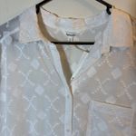 Splendid  Collection Women's White Button Down Top Sleeveless Tie‎ Front Photo 3