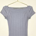 Free People We the Free Ahoy Ribbed Tee T-Shirt Lilac Size XS Photo 6