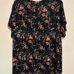 Torrid  Dark Floral Blouse with Pink Accents Photo 7