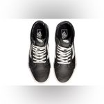 Vans Sk8-Hi Reissue Moto Leather Black White Sneakers Women's Size 7 Photo 1