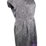 The Limited   Dress Black Purple 8 Cap Sleeves Square Neck New Photo 3