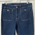 American Eagle AE Next Level Stretch Low Rise Kick Bootcut Jean Patch Pockets Size 12 Short Photo 2