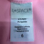 l*space L* Float On One Piece Swimsuit Crystal Pink Size 6, NWOT Spring Pastel Swim Photo 2