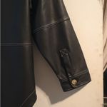 ZARA Black Leather Women's Jacket Photo 9