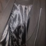 Luxe Vintage Y2k Zip up Assymetrical black blazer waterfall collar professional chic Photo 5