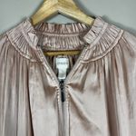 Chico's Chico’s Soft Pink Shirred Bomber Jacket Photo 3