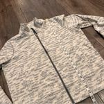 Zyia  Active Cream Combo Zip Jacket Sweatshirt Size Large Performance Outdoor Photo 8