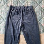 Loft EUC Blue Velvet Joggers Photo 4