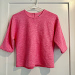 ZARA Pink Structured Short Sleeve Top Size Small Photo 0