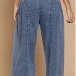POL  HAREM PANTS denim spring boho sold out elastic waist casual classic $98 fall Photo 0