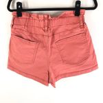 Wild Fable Womens Shorts Paper Bag Waist Cotton Stretch Salmon Pink M Photo 1