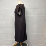 Carlisle Collection Brown With Brown Suede Neckline Shift Dress Size 10 Photo 6