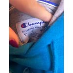 Champion  Blue Women Hoodie Size Medium M Capri Blue Hoodie Athletic Photo 2