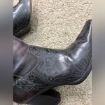 Antonio Melani Floral Embossed Leather Square Toe Cowboy Heeled Boots Size 8.5 Photo 13