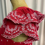 Old Navy summer dress with cap sleeve red white size medium Photo 2