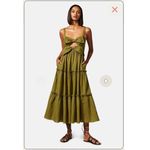 CAMI NYC Black Kaylyn Sleeveless Bow Tiered Cutout Midi Dress, Size M, NWOT Size M Photo 4