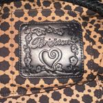 Brighton  Woven Hobo Bag‎ Crochet Purse Shoulder Bag Brown Black Accents Photo 5