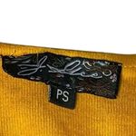 Floral Midi Dress PS Yellow Short Sleeve Deep V Neck Casual Spring Boho Chic Size 4P Photo 2