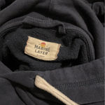 Marine layer Cream and Green Sweatshirt with Quarter-Zip Photo 1