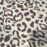 Victoria's Secret  Button Up Flannel Pajama Top  Purple Leopard Print XL Photo 4