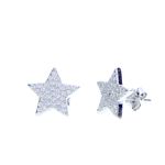 Boutique Unisex Star Stud Earrings, 14k Gold Filled Pave Sparkly‎ Jewelry Photo 2