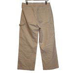 Abercrombie & Fitch Womens Baggy Cream Denim Cargo Pants Utility Pants Sz 31 NWT Photo 1