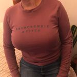 Abercrombie & Fitch Long Sleeve Mauve Top Photo 0