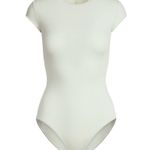 SKIMS Cotton Jersey T-Shirt Brief Bodysuit in Spearmint, Size Small Photo 4