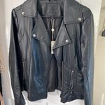 Max Studio Leather Jacket Photo 0