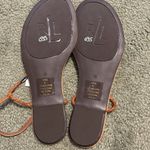 Ralph Lauren Caramel Leather upper Braided Sandals Tan Size 8 Photo 3