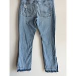 American Eagle American‎ Eagle Jeans Women's 12 90s Low Rise Skinny Kick Stretch Denim Raw Hem Photo 7