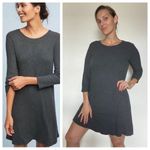 Anthropologie VELVET By Graham Spencer Ribbed Tunic Dress Gray Photo 1