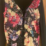 Charter Club  Black Multi Sequin Floral Button Up Plus Lightweight Cardigan Photo 3