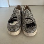 Chiara Ferragni Flirting Winking Eye silver glitter sneakers size 37 (their US 7 Photo 5