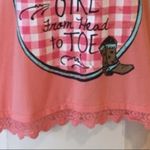 Red Camel Country Cowgirl Tank Top  Western Shirt Womens XS Photo 8