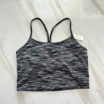 Aerie  Offline Hugger Ombre Longline Racerback Sports Bra Black /White Photo 0