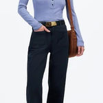 Madewell  Emmett Wide Leg Crop Utility Pants Workwear High Rise Size 31T Photo 0