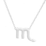 🆕Scorpio Zodiac Astrology Pendant Necklace Silver Photo 1