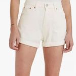 Levi's Levi’s White Mom Shorts Photo 2