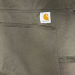 Carhartt  Women’s Force Leggings Brown Gorpcore Workwear Pocket Fitted Size M EUC Photo 6