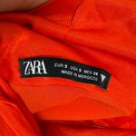 ZARA  Orange Satin‎ Effect Mini Slip Dress Small Photo 5