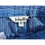 Indigo Rein Womens Belted Cropped Pants-M High Rise Wide-Leg- Linen blend Photo 3