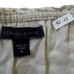 Kendall + Kylie Ivory Boho Bohemian Embroidered Crop Top Women Sz Small | 42-23 Photo 3