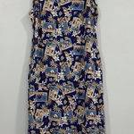 Disney  Hawaiian Multicolor Floral Print Midi Dress XL Photo 0