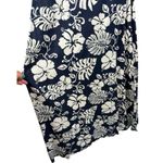 Roxy NWT Tropical Floral Ocean Echo Maxi Button Down Shirt Dress Navy Size XS Photo 13