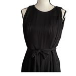 Alex Marie NWT Midnight Fantasy Pleated Sleeveless 3D Flower Hem Dress. … Photo 2