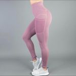 Buffbunny Collection BuffBunny Athena High‎ Waist Yoga Leggings Small Compression Mauvelous Pink Photo 2
