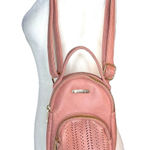 Mudd Vintage  Crossbody Bag Purse Mini Backpack Logo 90's Y2K‎ Pink Quilted Photo 0